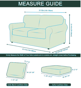 Loveseat measure size